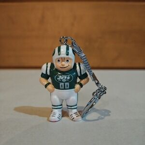 NFL New York Jets Lil Sports Brat Keychain, NEW PLAYER Vintage 80s 1987 Football